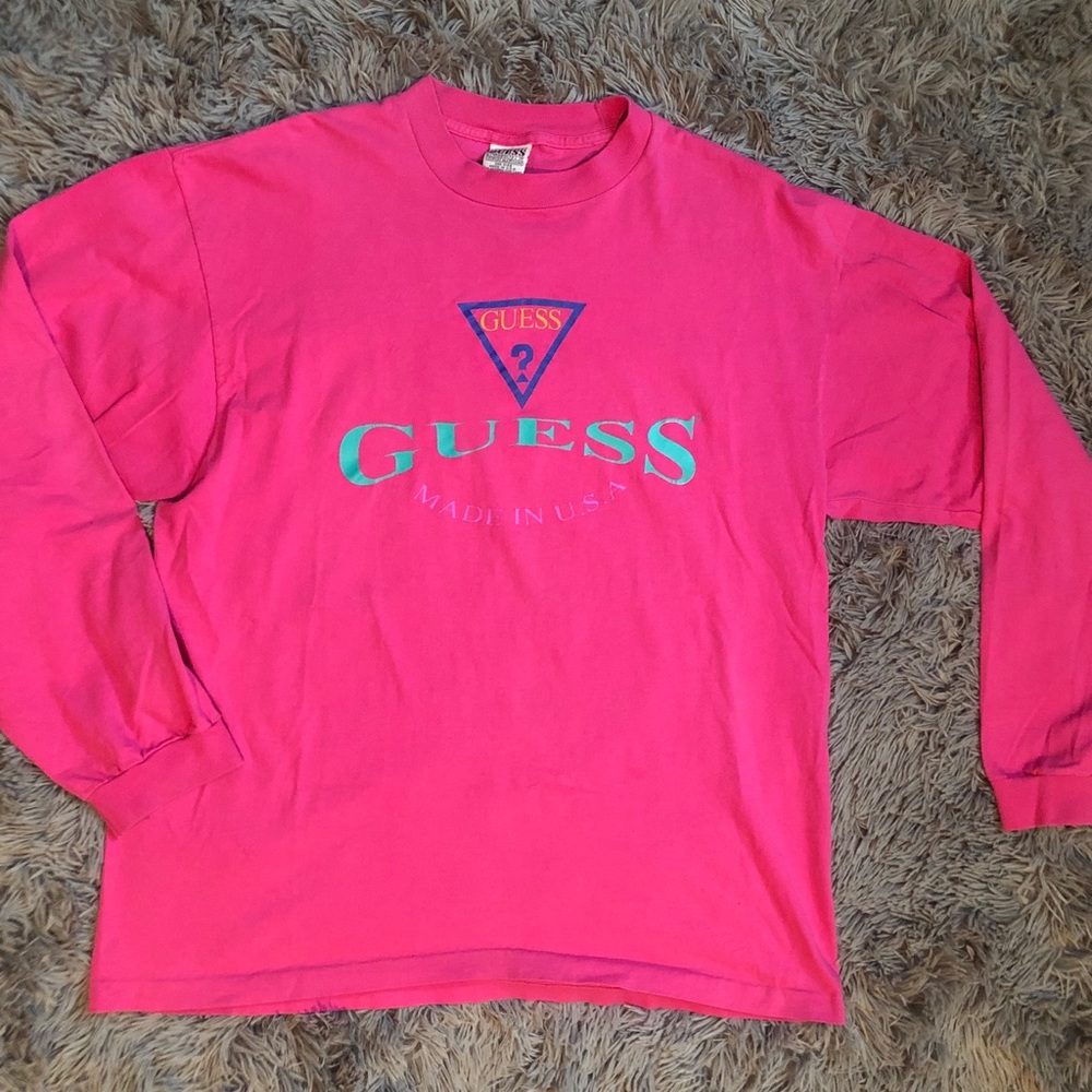 Pink Vintage Guess Long Sleeve